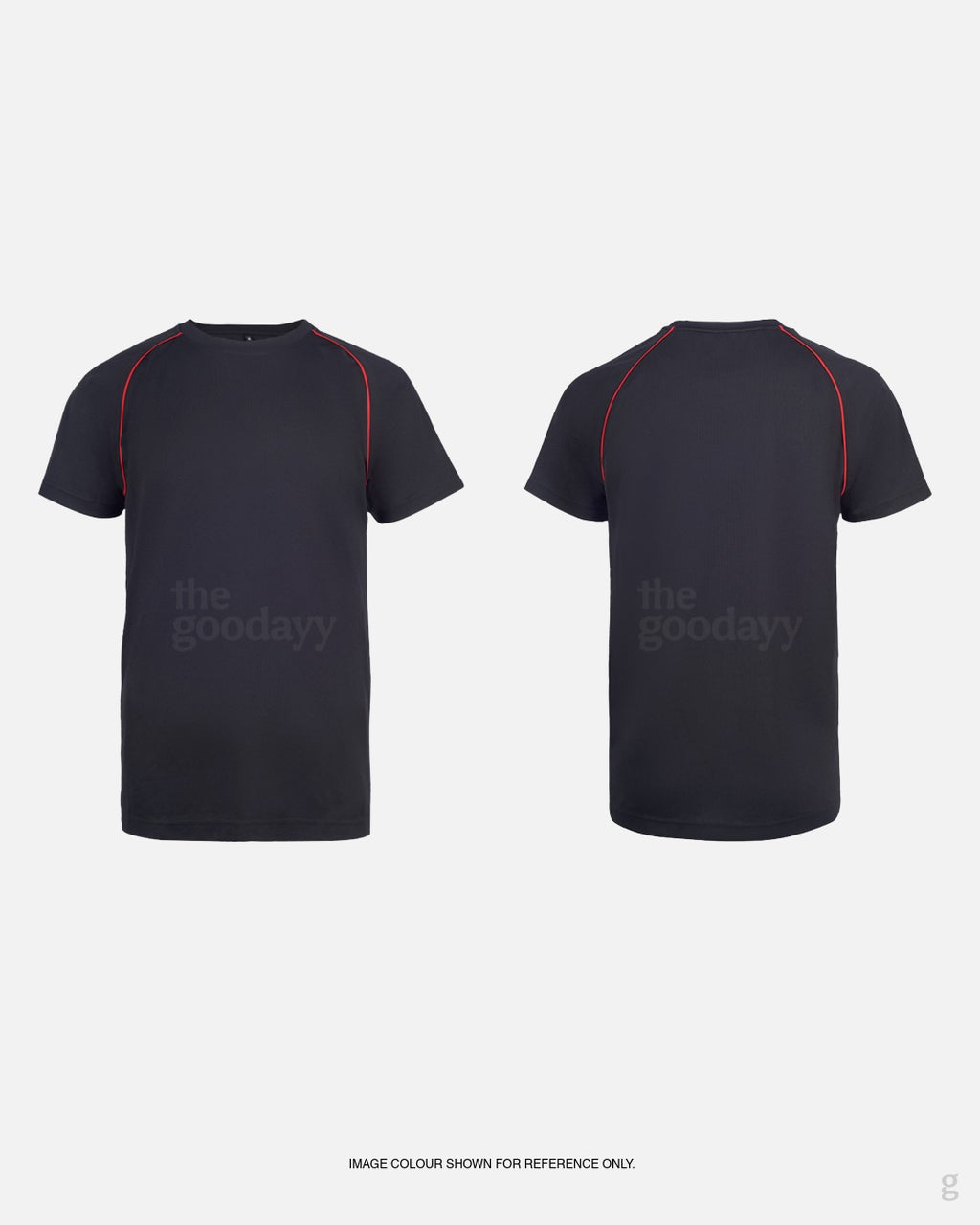 UDP08 Quick-Dry Short Sleeve Contrast VOV Piping T-Shirt