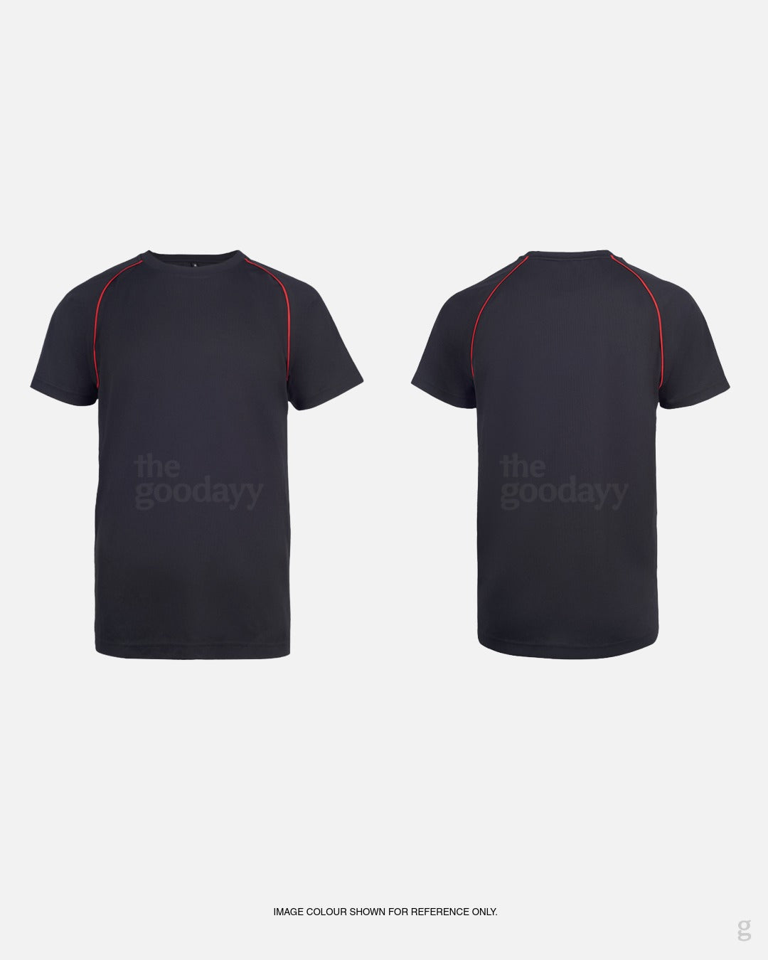 UDP08 Quick-Dry Short Sleeve Contrast VOV Piping T-Shirt