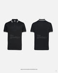 UH02 Double Pique CVC Short Sleeve Twin Tipped Polo