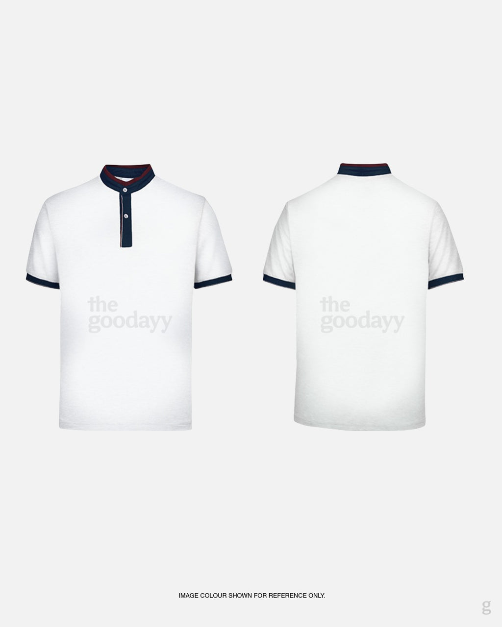 UH03 Double Pique CVC Short Sleeve Ace Mandarin Collar Polo