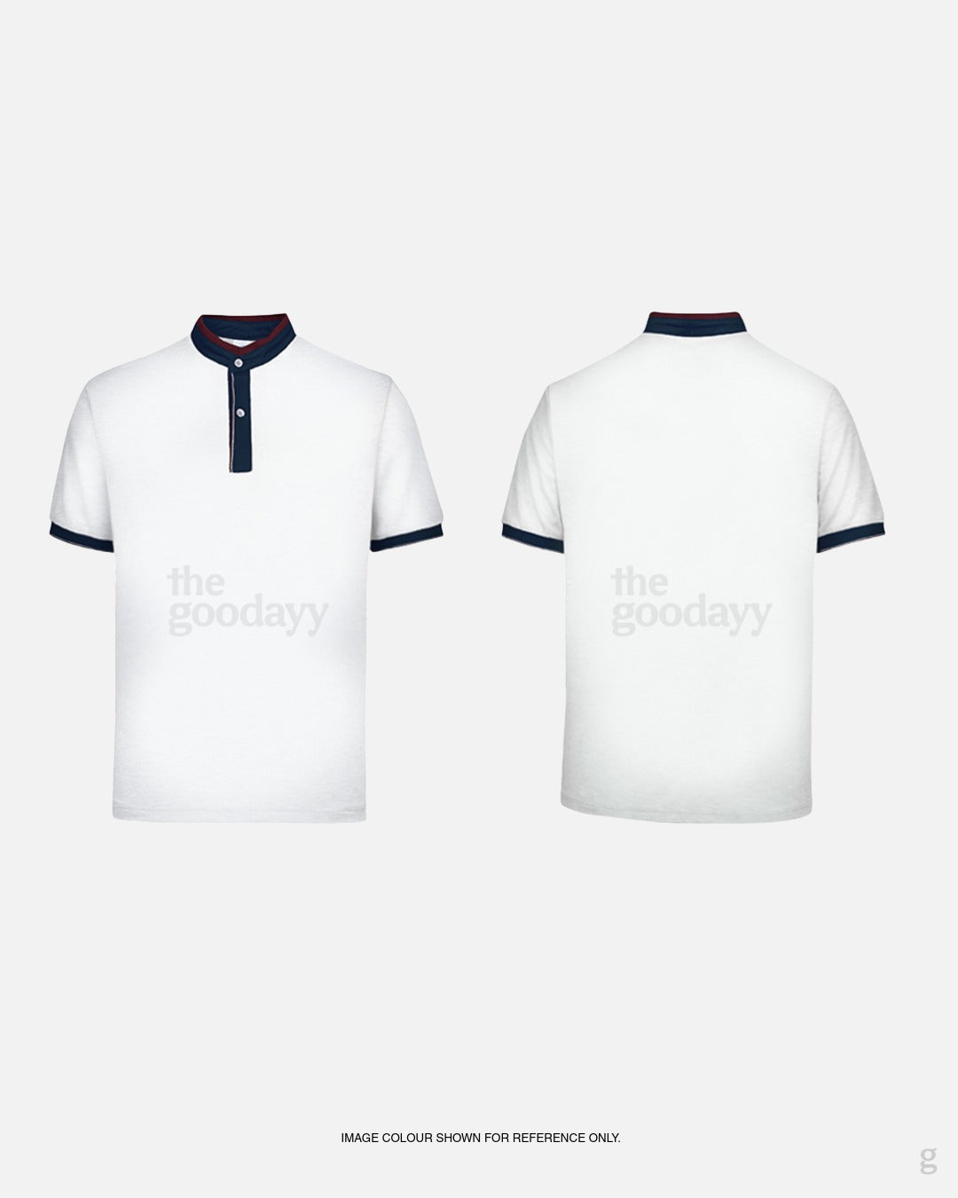 UH03 Double Pique CVC Short Sleeve Ace Mandarin Collar Polo