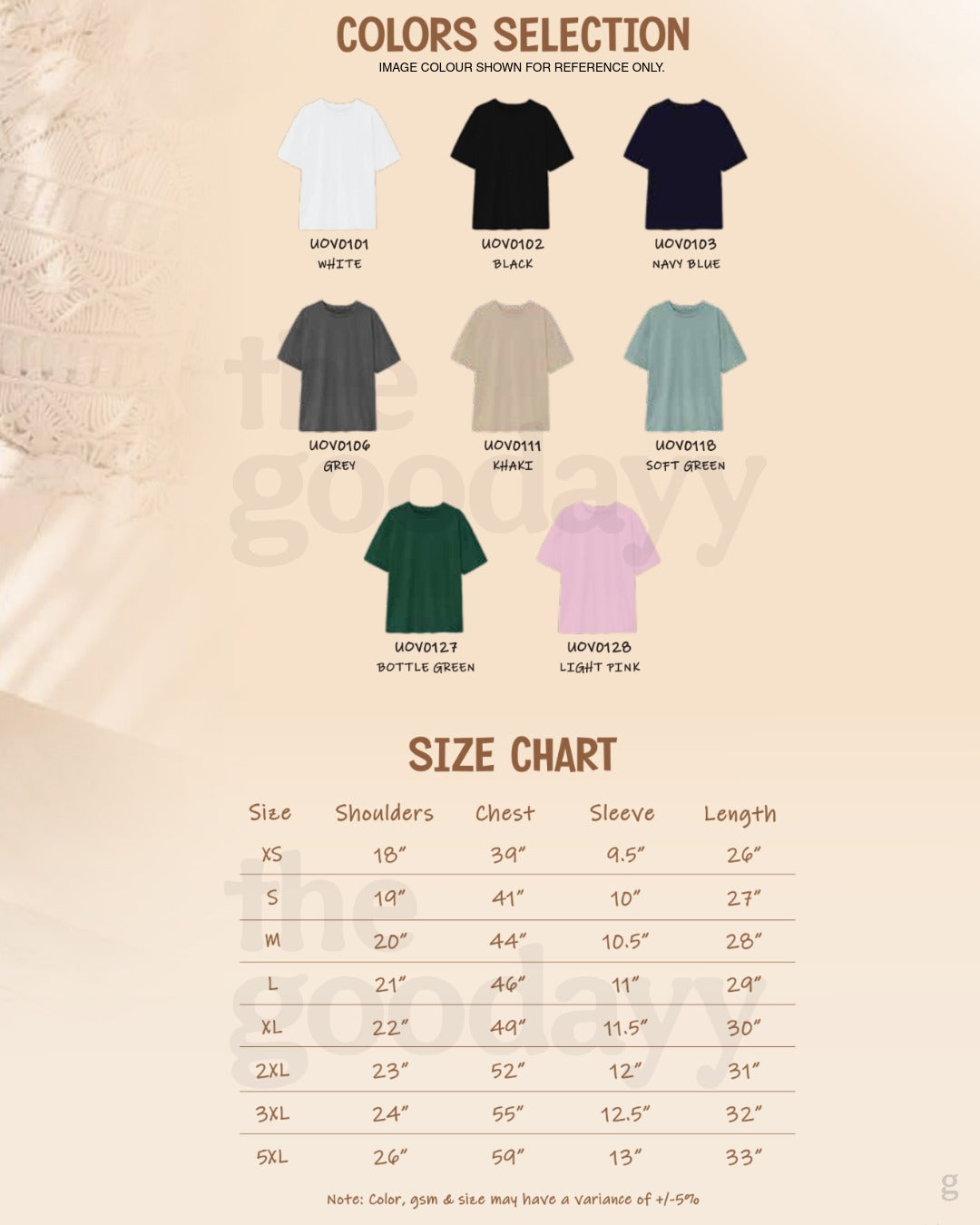 UOV01 Oversized Short Sleeve T-Shirt