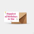 Happiest Birthday Greeting Card