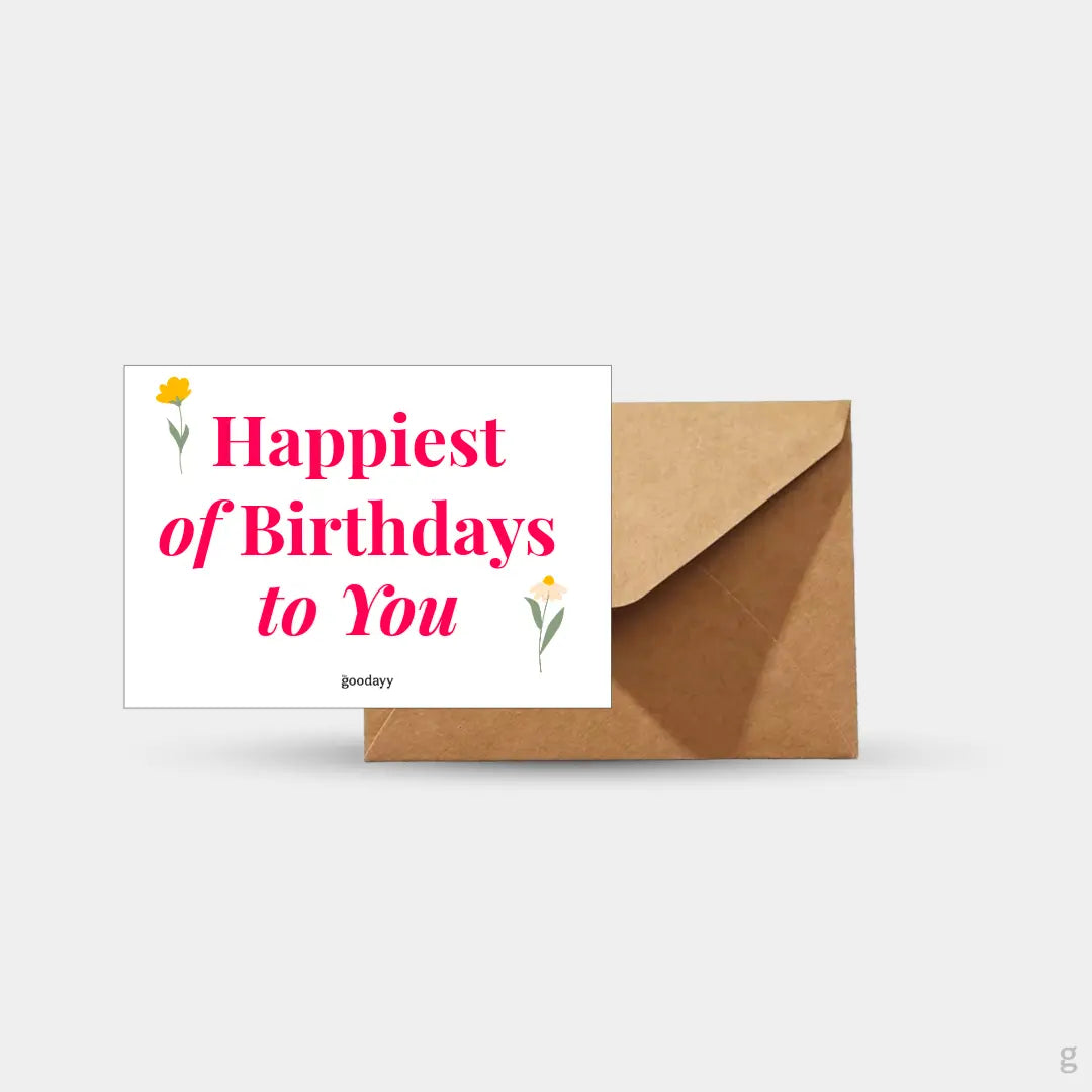 Happiest Birthday Greeting Card
