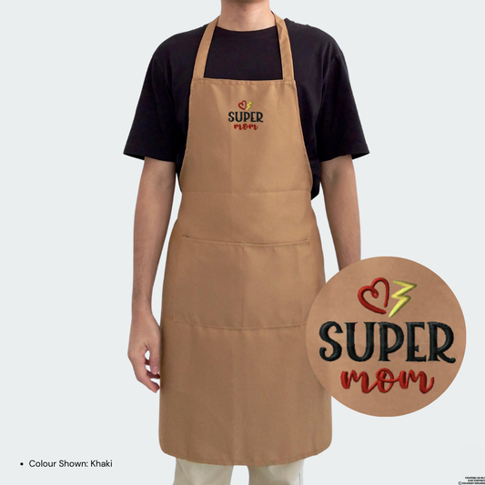 Super Mom Embroidery Apron