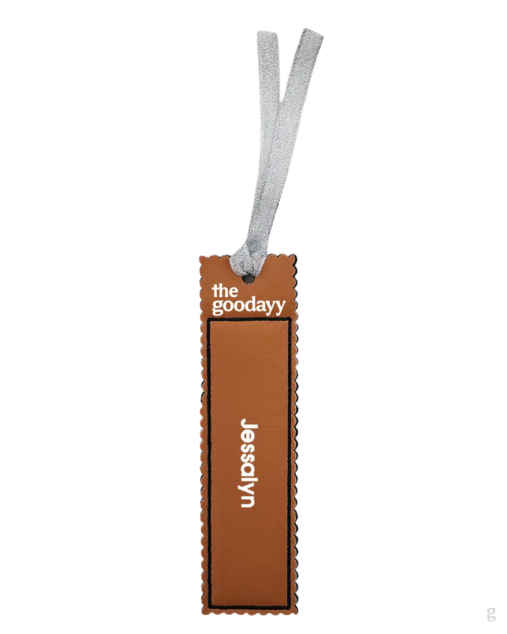 [Embroidery Name] Vegan Leather Bookmark
