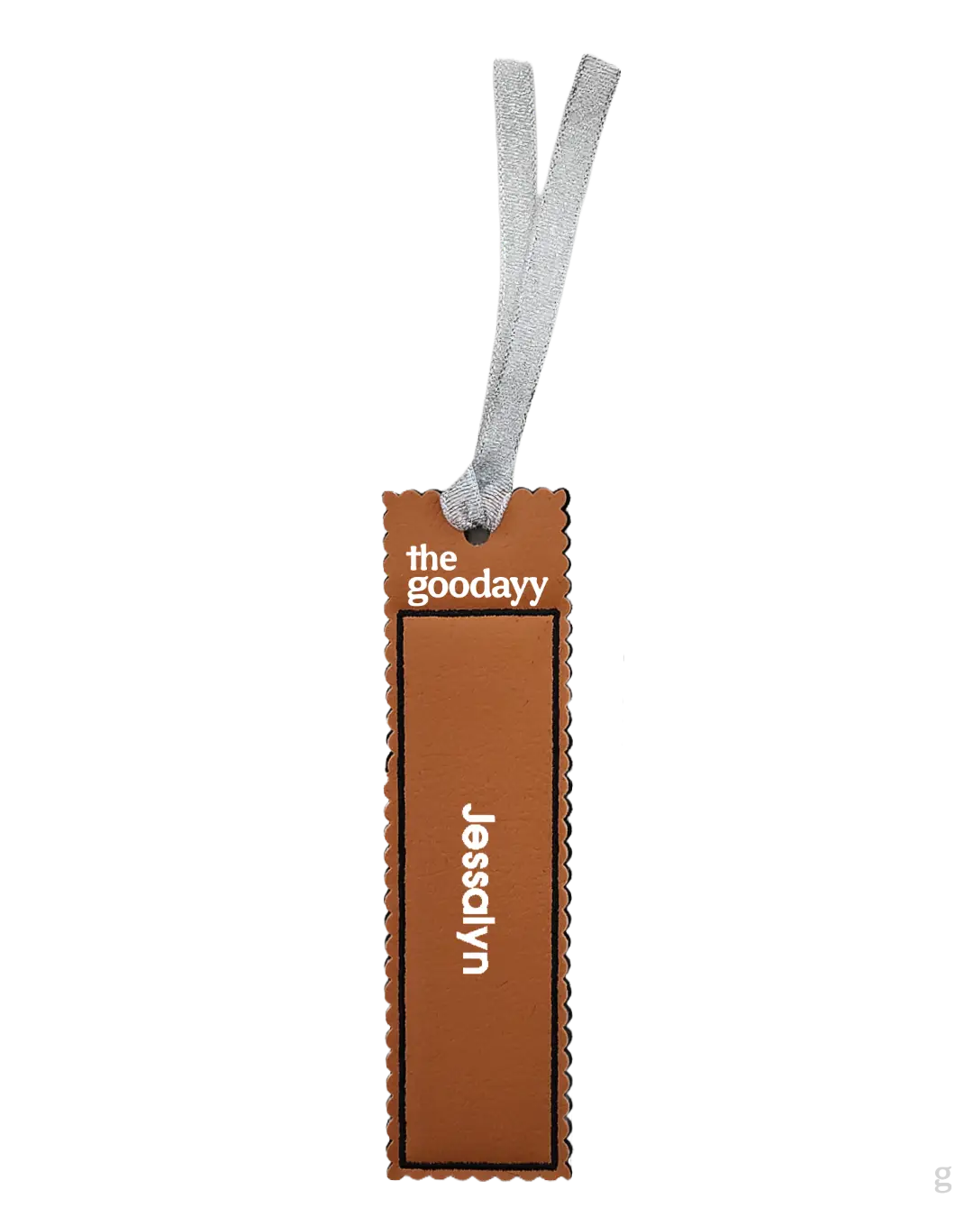[Embroidery Name] Vegan Leather Bookmark