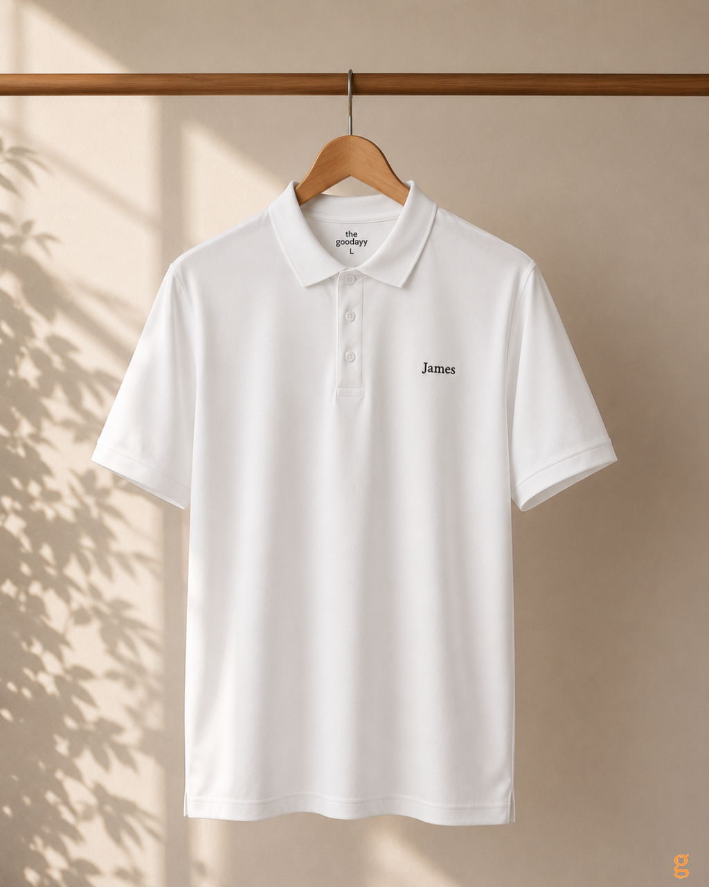 Custom Text Embroidery Cotton Polo