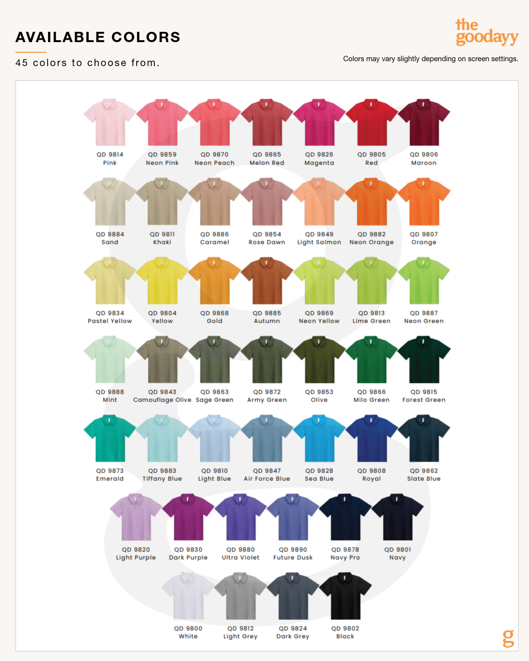 QD98 Quick Dry Kid Short Sleeve Polo
