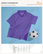 QD98 Quick Dry Kid Short Sleeve Polo