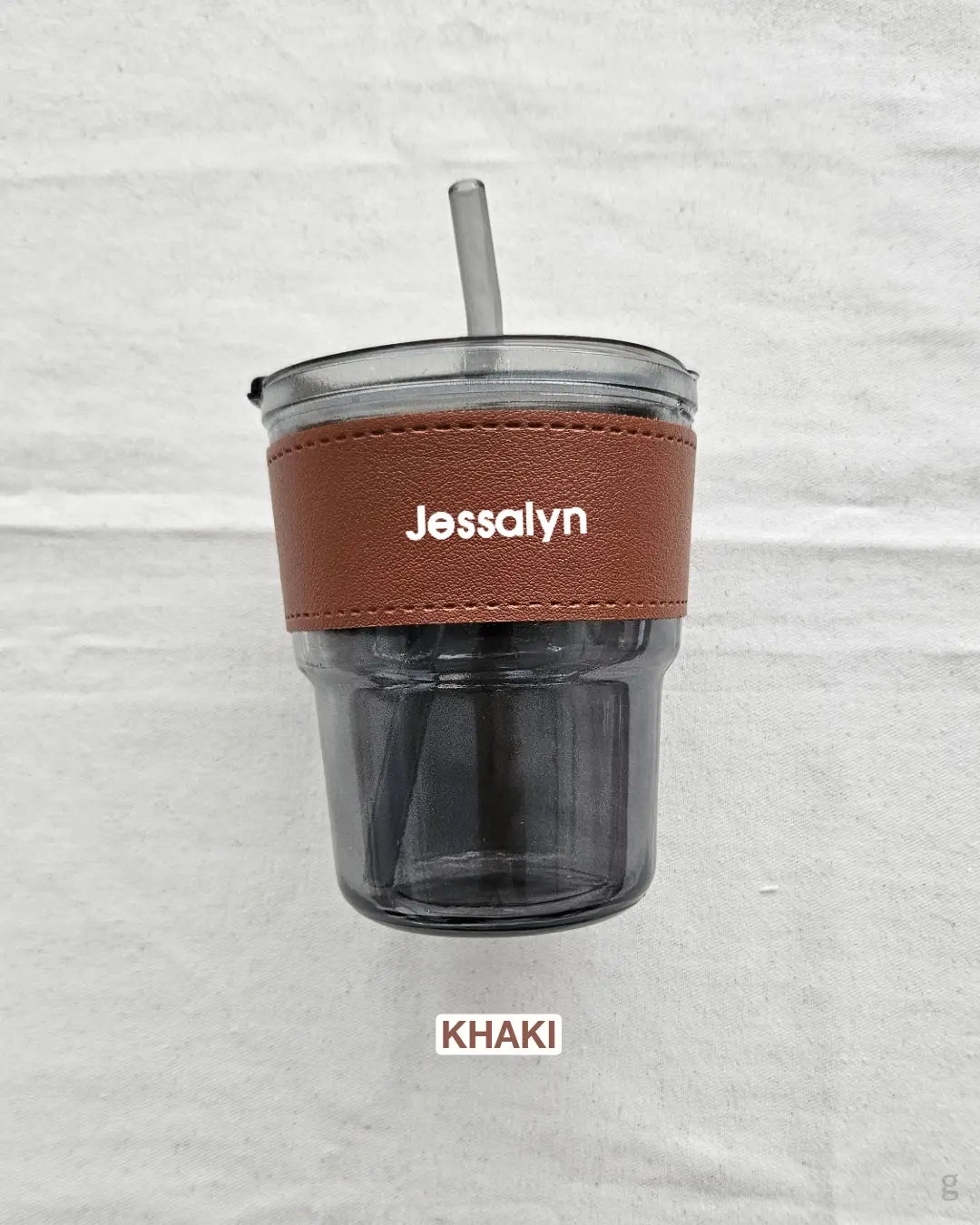 [Embroidery Name] Glass Tumbler