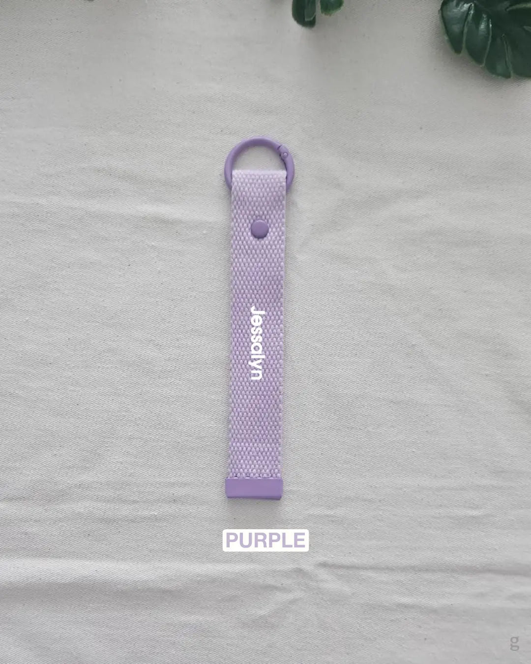 [Embroidery Name] Keychain Strap