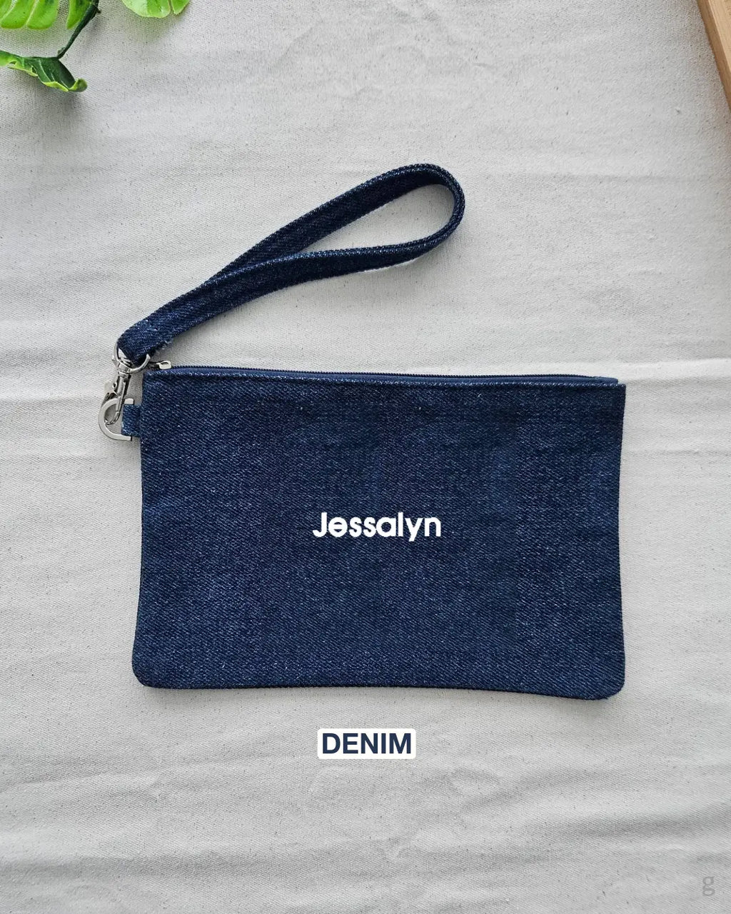 [Embroidery Name] Pouch W/ Strap