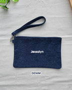 [Embroidery Name] Pouch W/ Strap