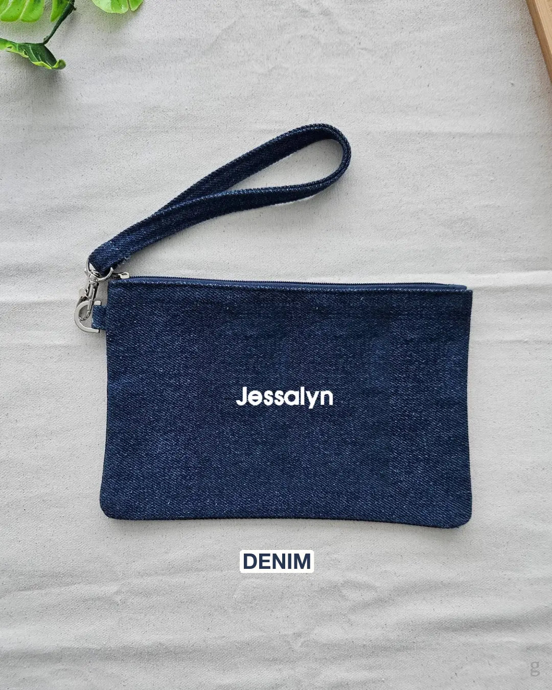 [Embroidery Name] Pouch W/ Strap