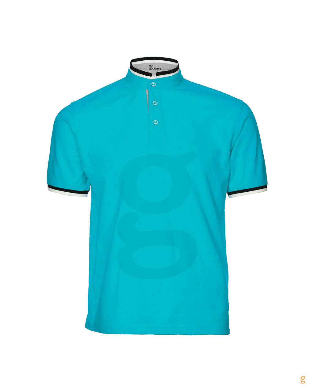 HC23 Honeycomb CVC Mandarin Collar Polo