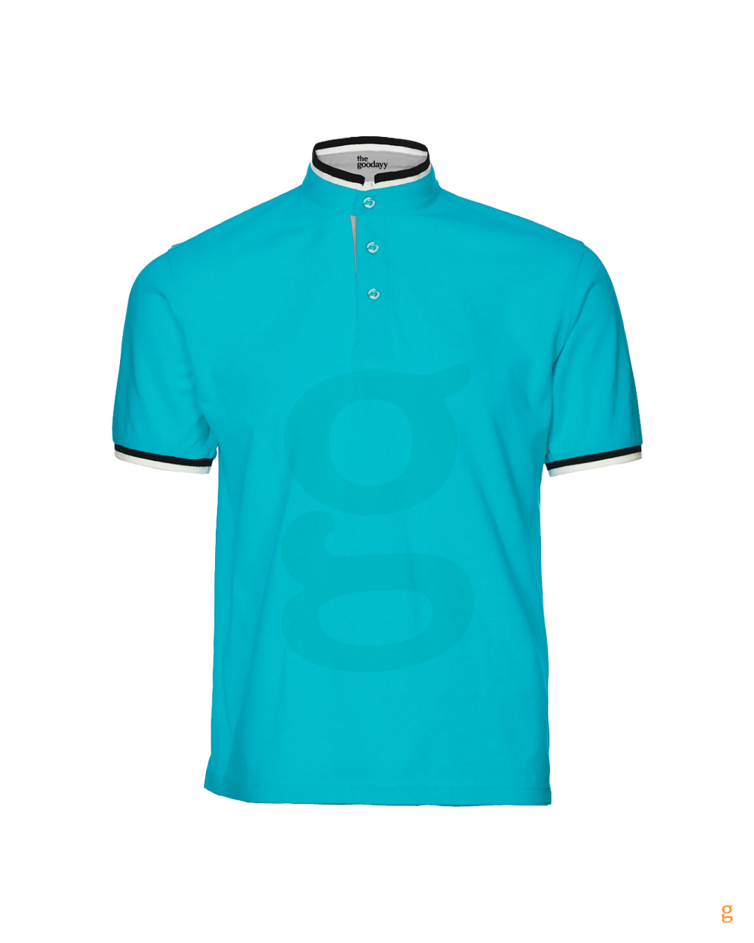 HC23 Honeycomb CVC Mandarin Collar Polo