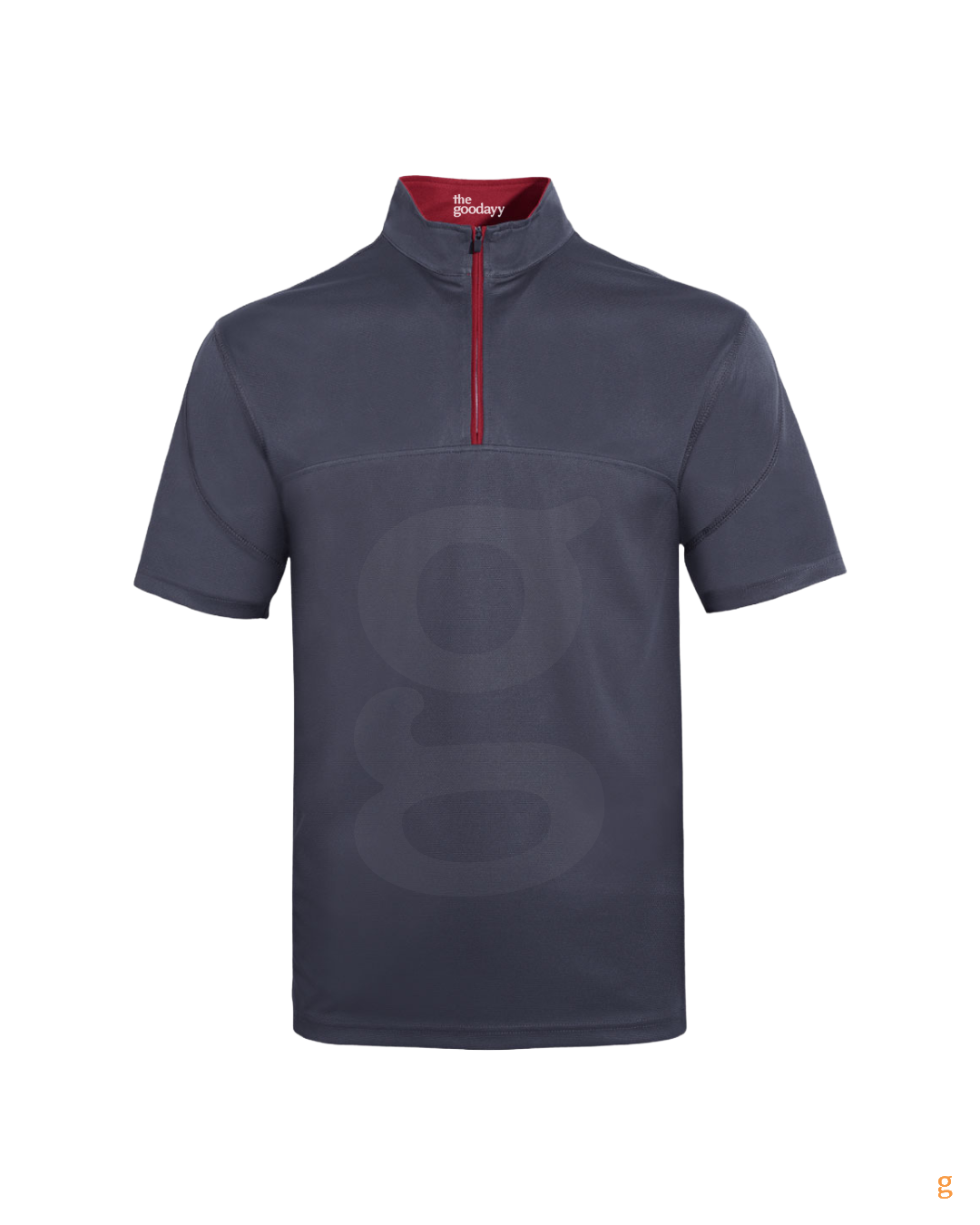 QD18 Quick Dry Short Sleeve Mandarin Collar Zip Polo