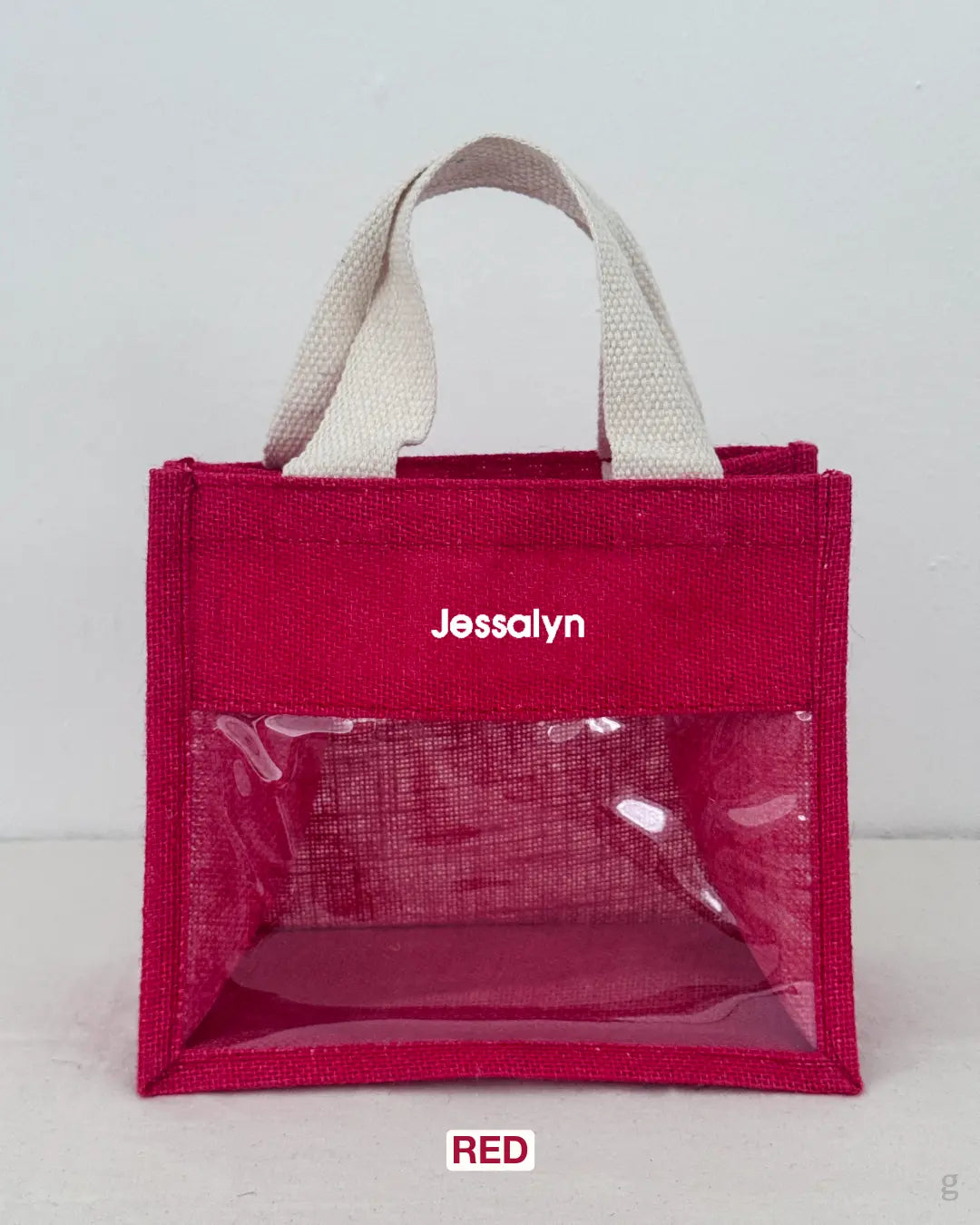 [Embroidery Name] Window Jute Bag