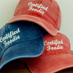 Certified Foodie Acid Wash Baseball Cap