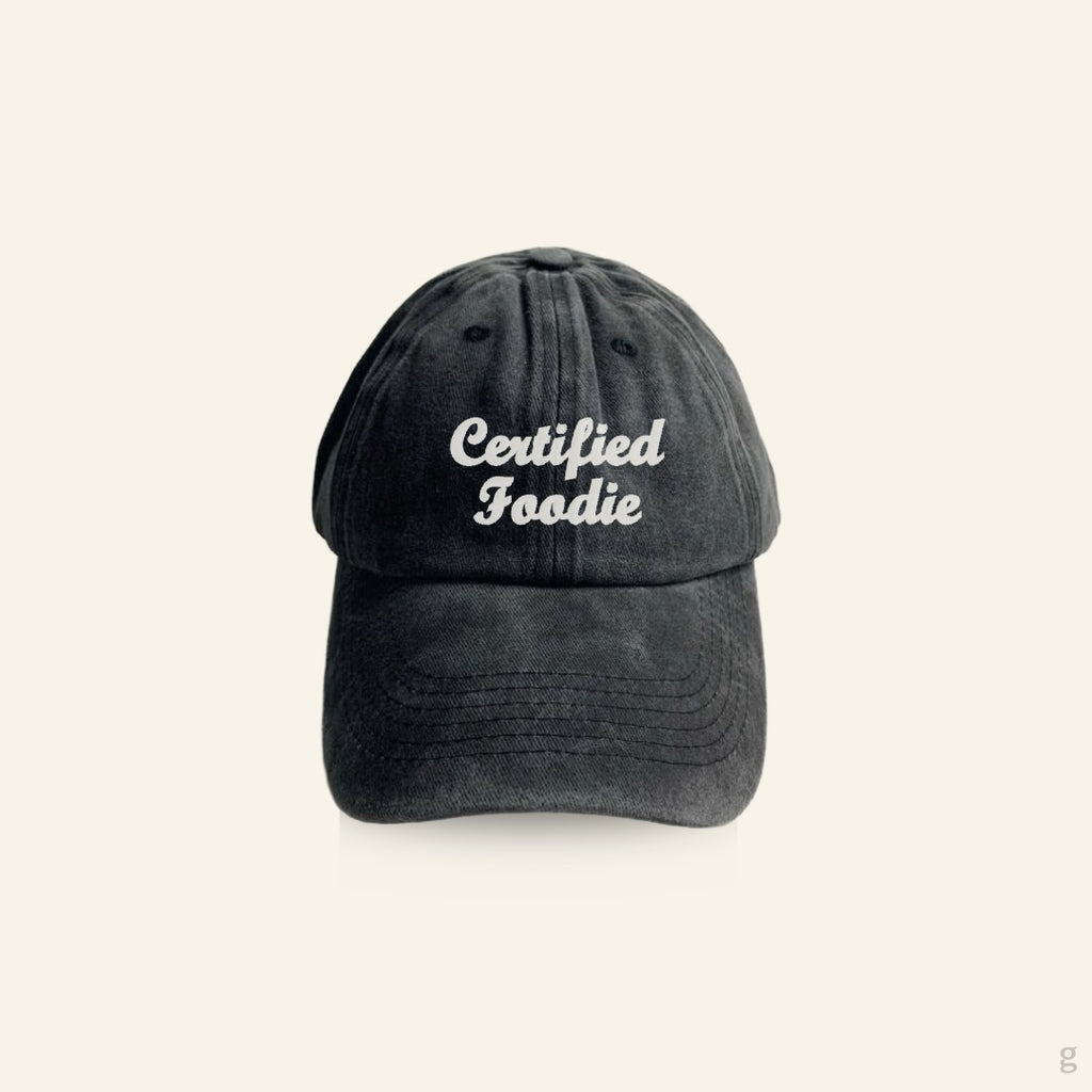 Certified Foodie Acid Wash Baseball Cap
