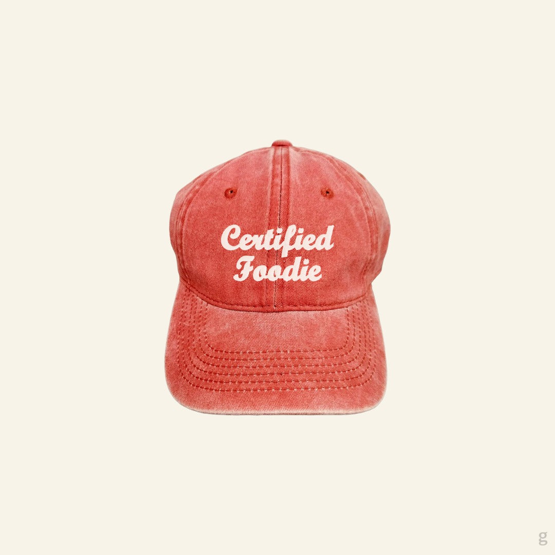 Certified Foodie Acid Wash Baseball Cap