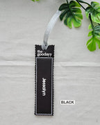 [Embroidery Name] Vegan Leather Bookmark
