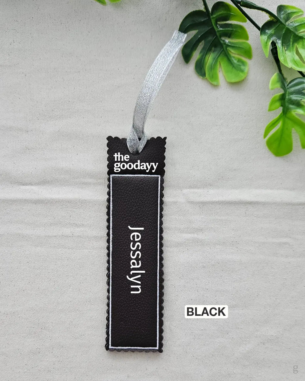 [Custom Name] Vegan Leather Bookmark