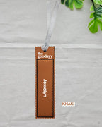 [Embroidery Name] Vegan Leather Bookmark