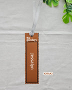 [Custom Name] Vegan Leather Bookmark