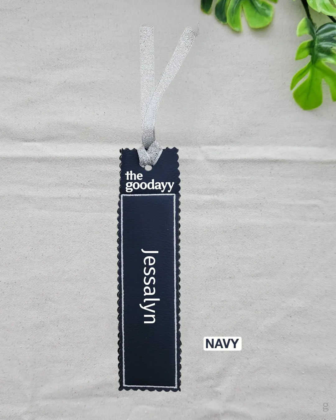 [Custom Name] Vegan Leather Bookmark