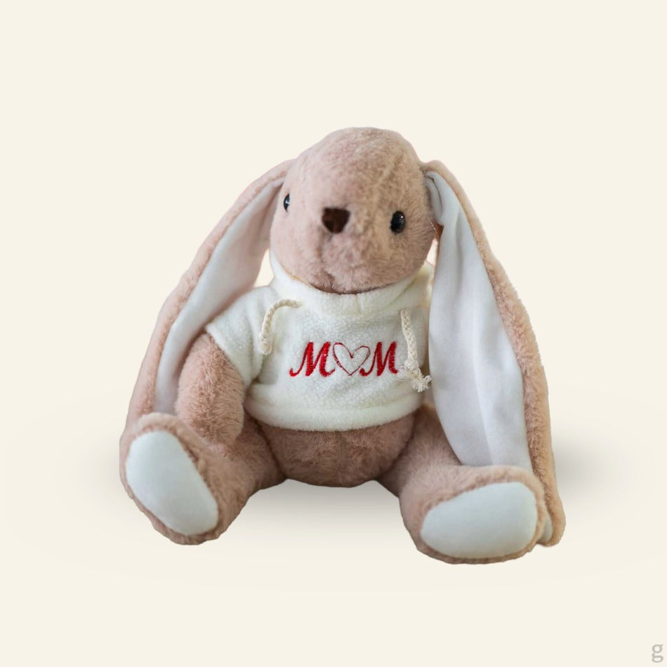 Mom Heart Bunny Plush Toy