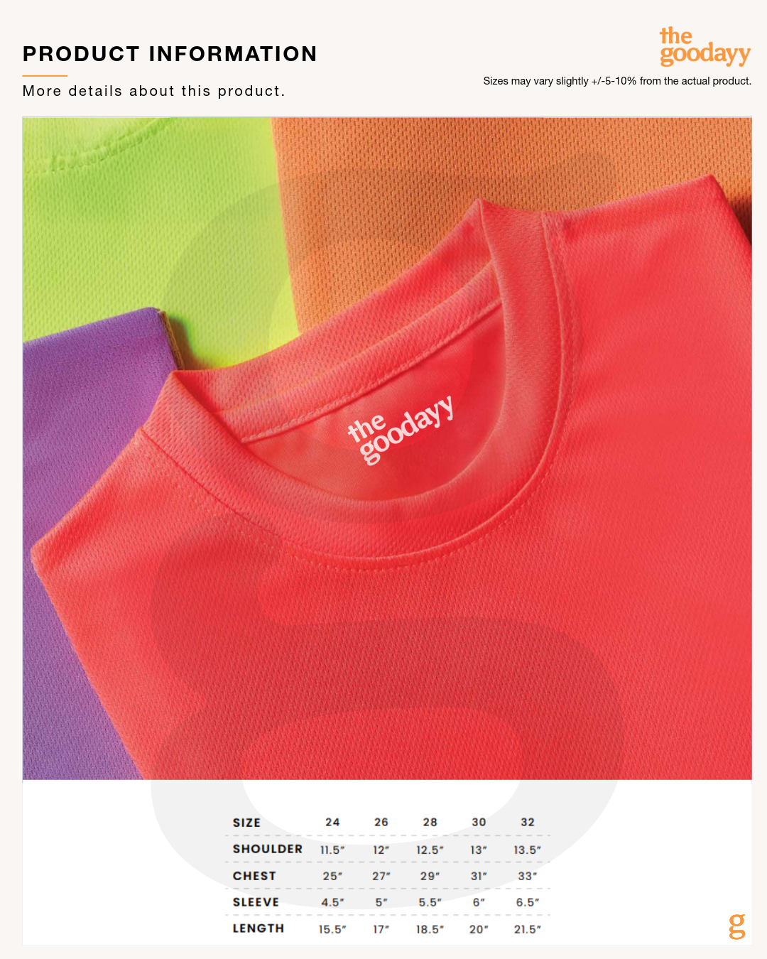 QD68 Quick Dry Kid Short Sleeve Tee