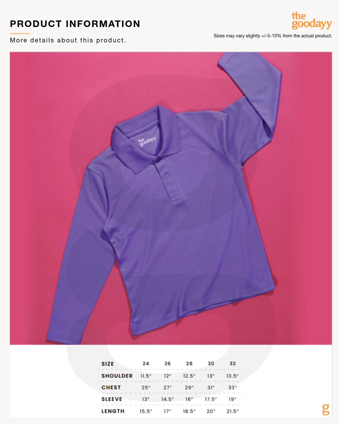 QD99 Quick Dry Kid Long Sleeve Polo