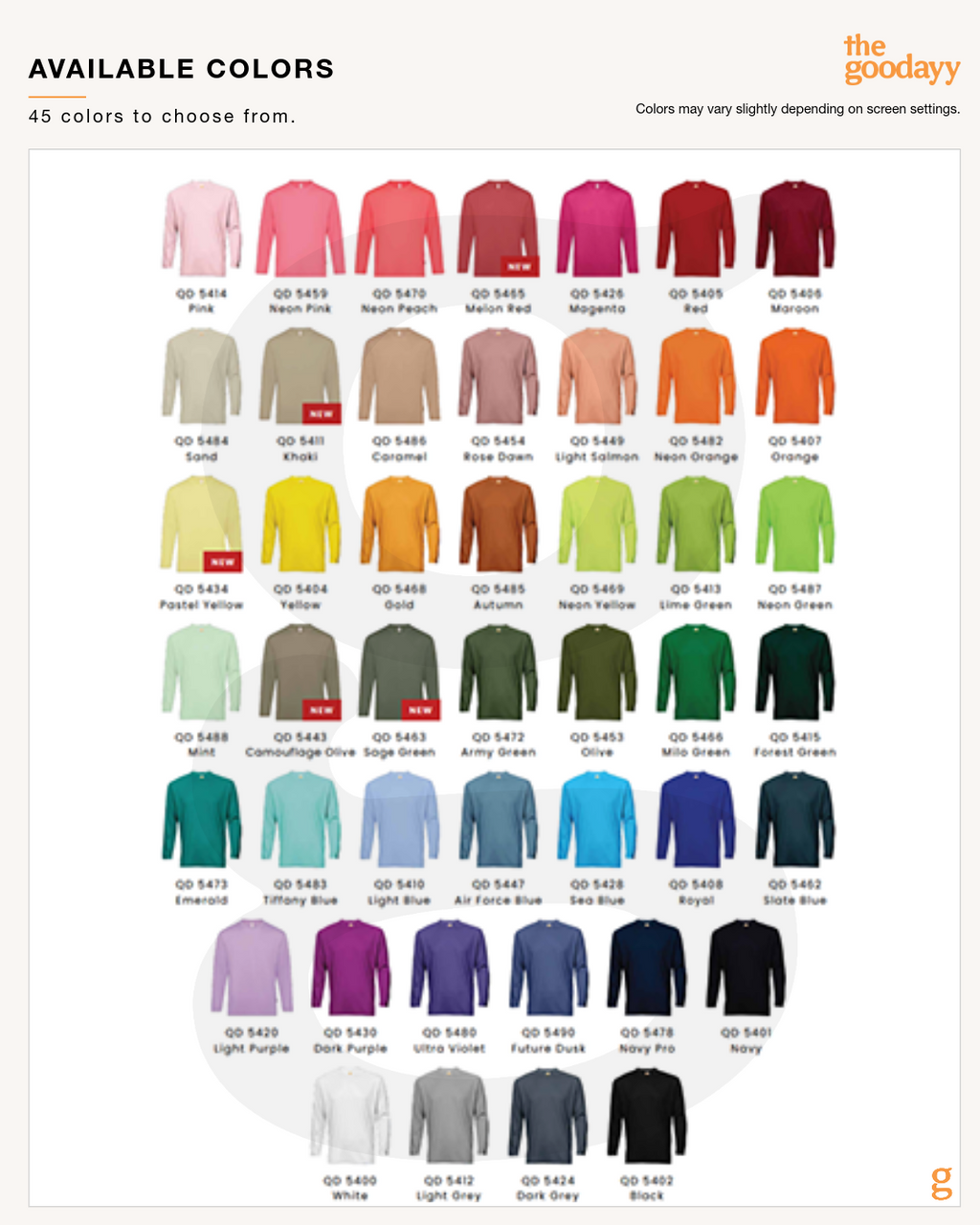 QD54 Quick Dry Long Sleeve Tee