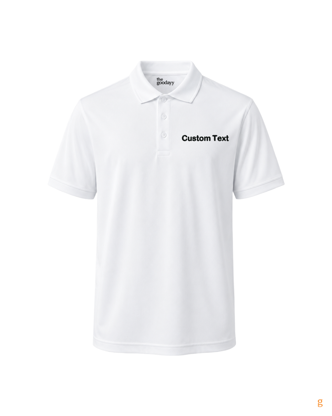 Custom Text Embroidery Cotton Polo