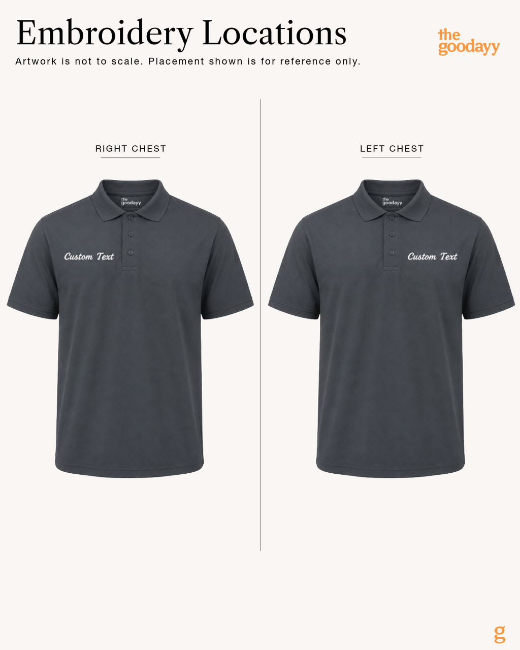 Custom Text Embroidery Dri-Fit Polo