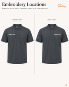 Custom Text Embroidery Dri-Fit Polo