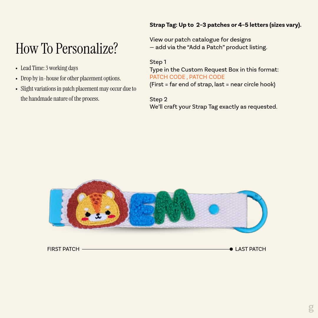 Pick A Patch - Strap Tag Keychain