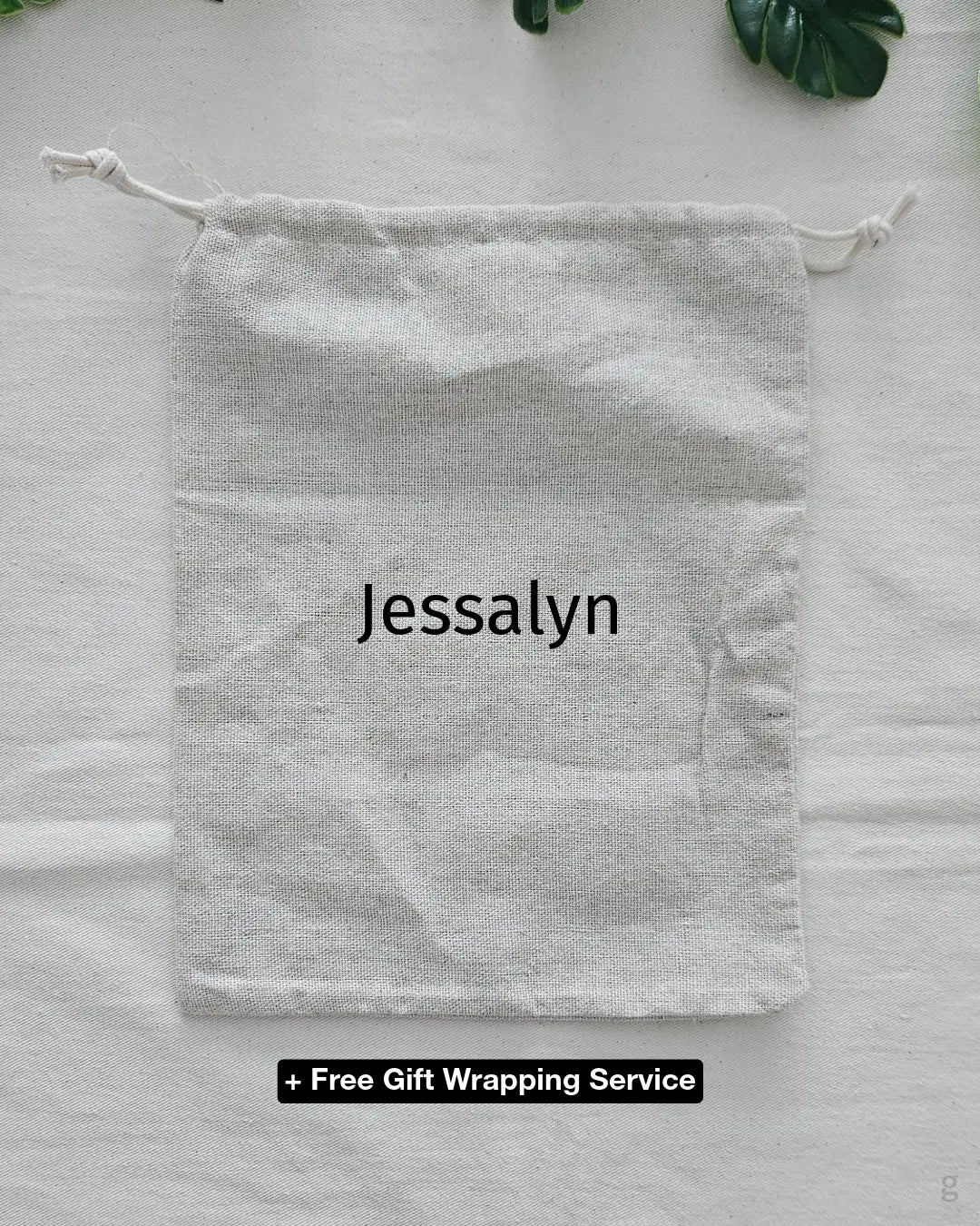 [Custom Name] Eco Linen Pouch