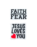Faith & Love Sticker Set