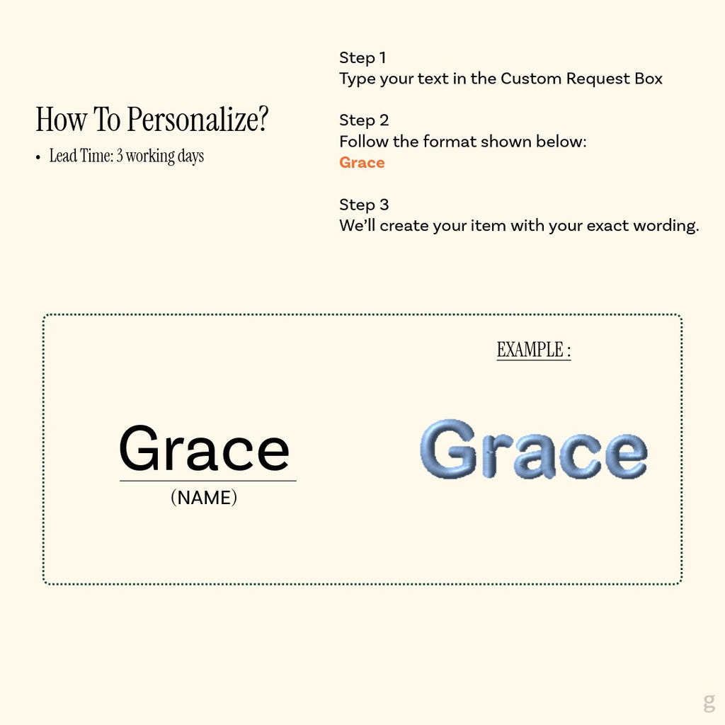 My Name Bunny – Personalized Embroidered Ear Plush