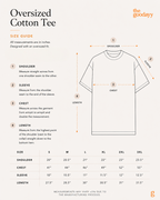 Custom Text Embroidery Oversized Cotton Tee
