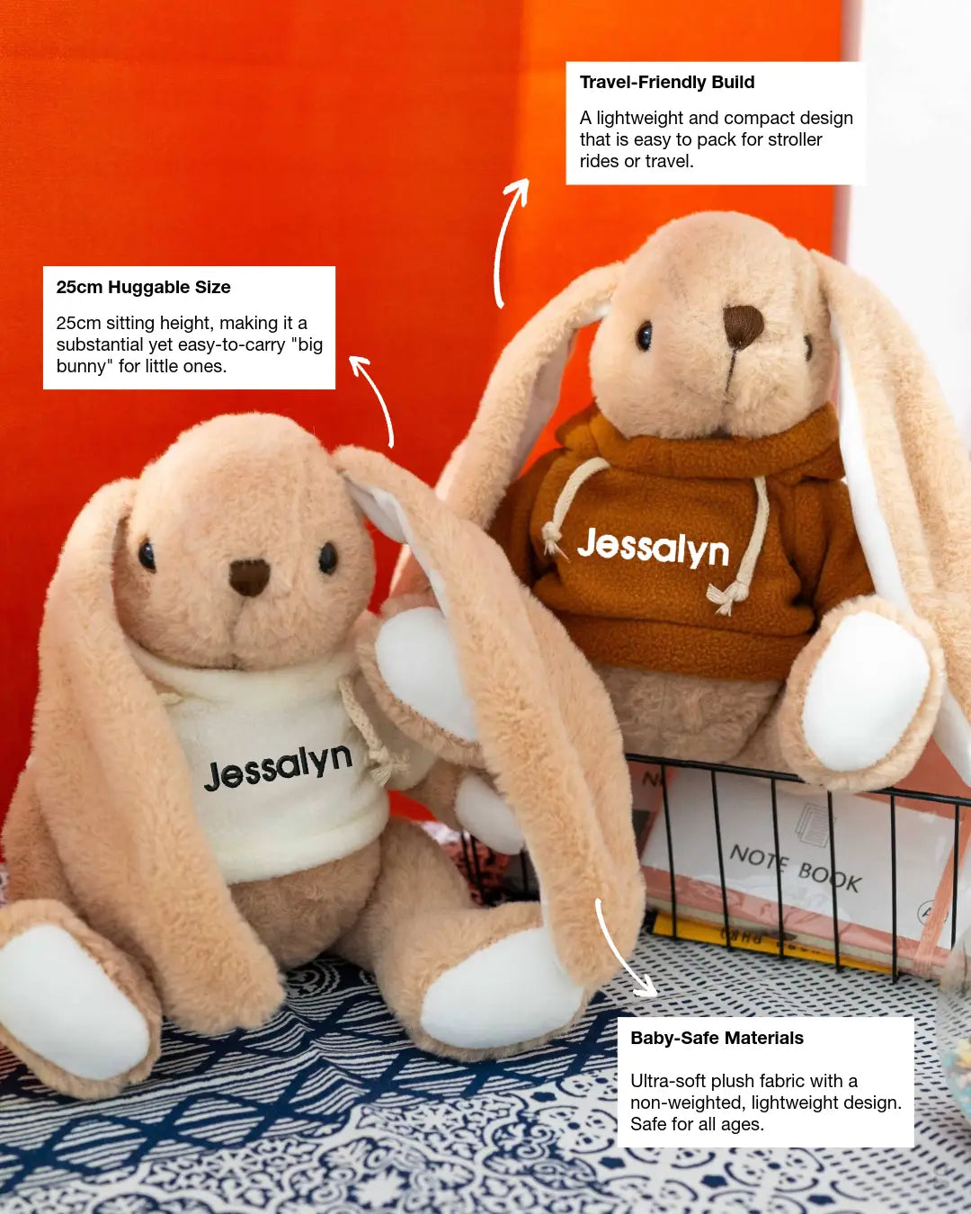 [Custom Name] Personalized Plushie Bunny Toy