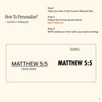 Embroidery Bible Verse – Personalized Scripture