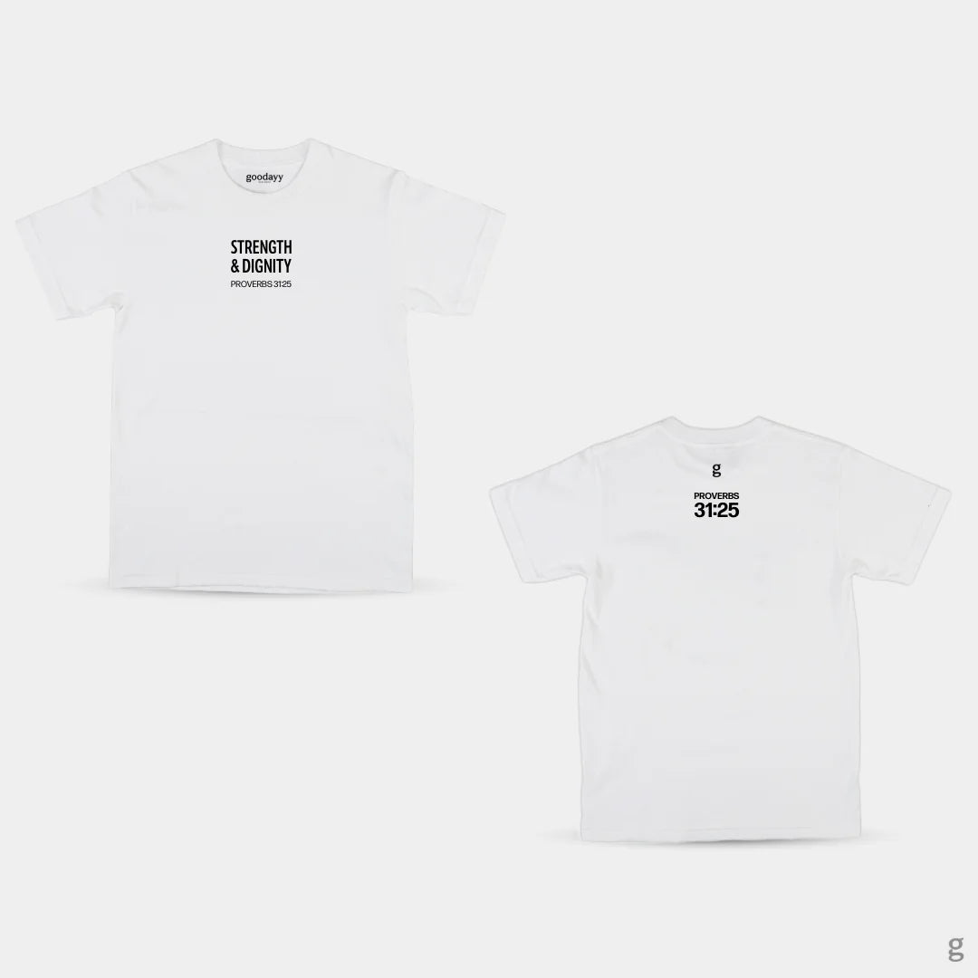 Proverbs 31:25 Cotton T-shirt