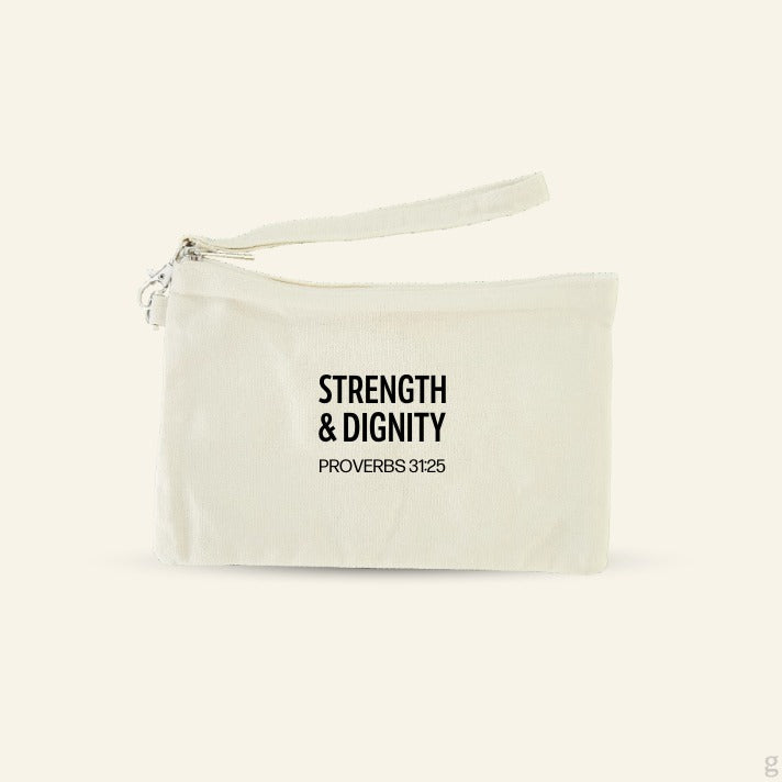 Proverbs 31:25 Pouch W/Strap