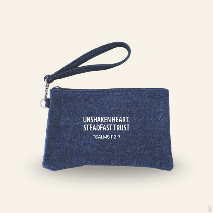 Psalms 112:7 Pouch W/Strap