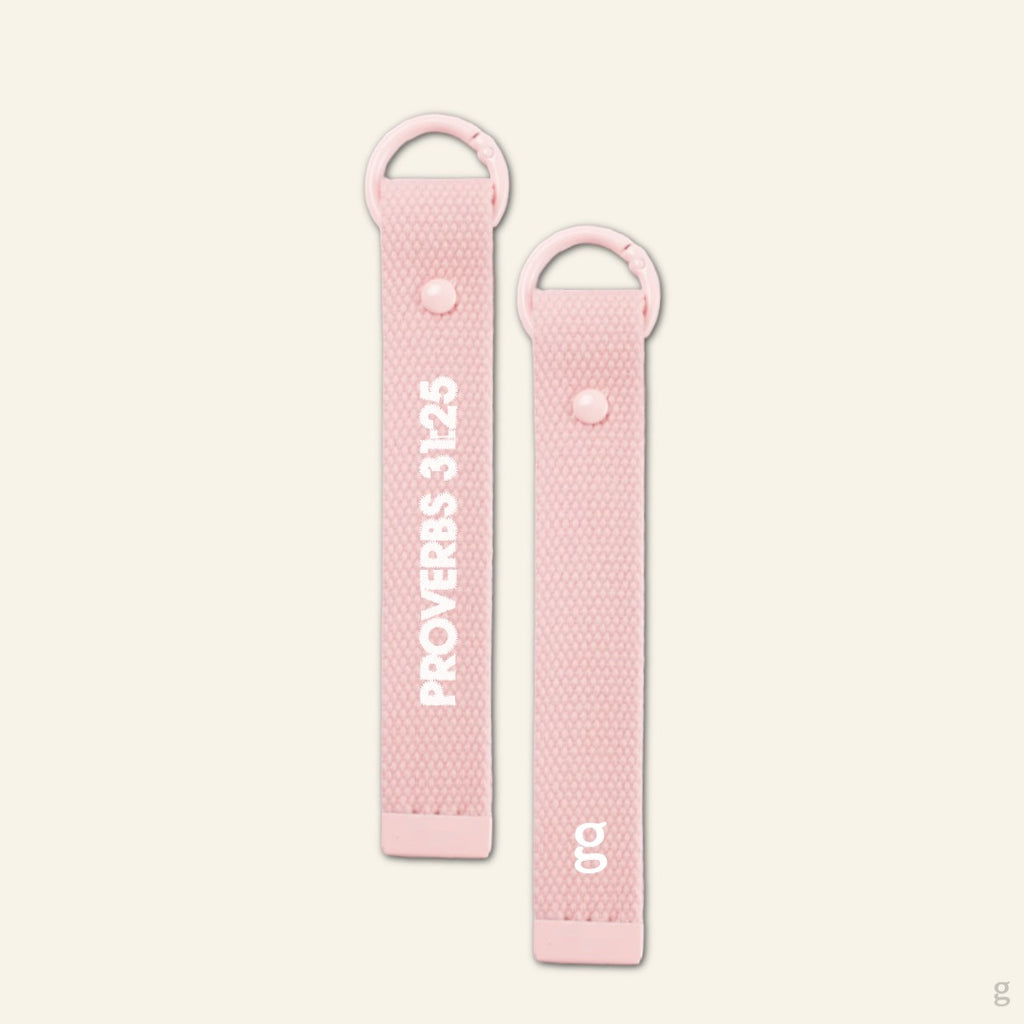 Proverbs 31:25 Canvas Keychain Strap