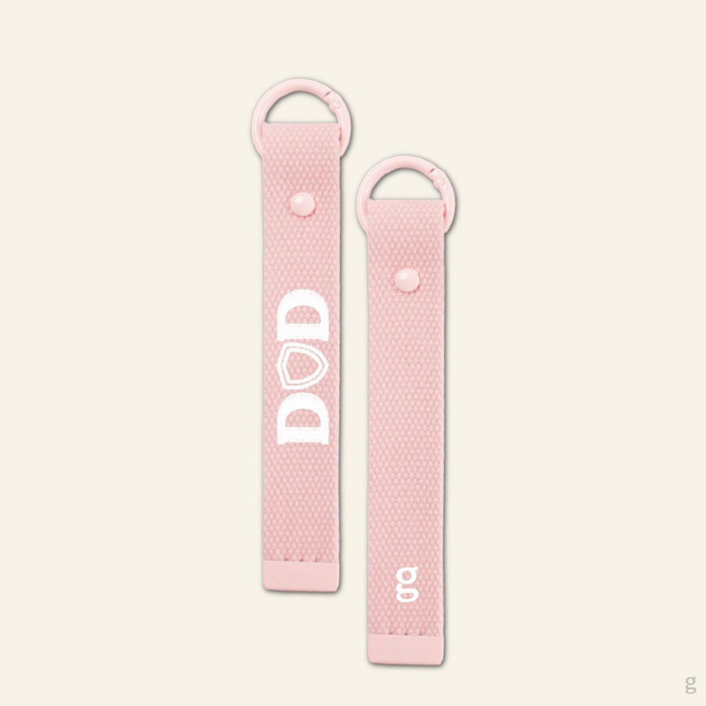 Dad Shield Canvas Keychain Strap